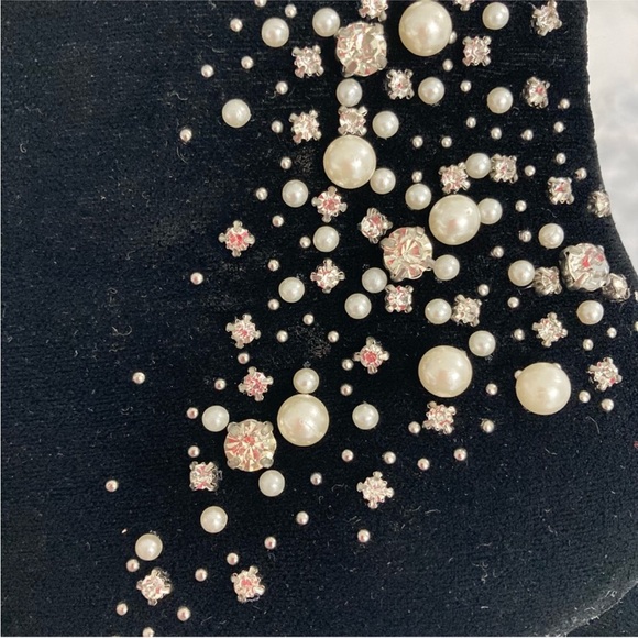 ✨RARE✨Vintage ✨Limited Edition✨ Zara Trafaluc Collection Velvet Platform Boots✨ - Picture 3 of 5